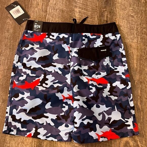 Hurley Boys Board Shorts-Size 8/24 - Picture 3 of 3